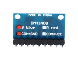 Kit de 4 Módulos LED Azul com Pino para Placa de Ensaio S/MARCA