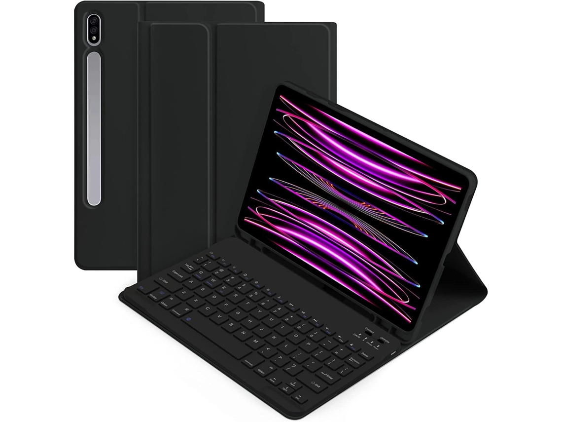 Capa Teclado CUICH para Samsung Galaxy Tab A9 Plus 11 Polegadas com Teclado Bluetooth (Preto) 