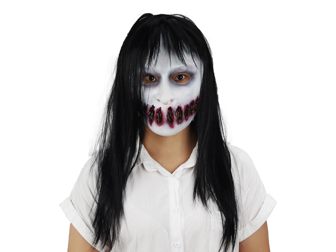 Máscara De Fantasma Com Cicatrizes Assustadora Para Halloween