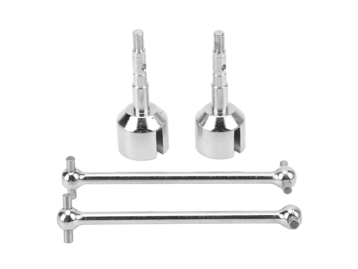 Mali eixo de Transmissão Traseiro Cvd de Aço para Carros Rc 1/10 Arrma Granite e Outros Prata 1 Par