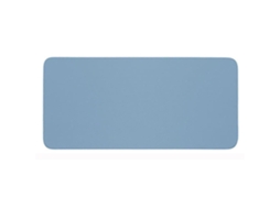Mousepad Grande Antiderrapante E Grosso Em Pvc, À Prova Dágua, Portátil E Dobrável, Cor Sólida, Para Jogos E Laptops Xindaren Prata Azul Brilvibera