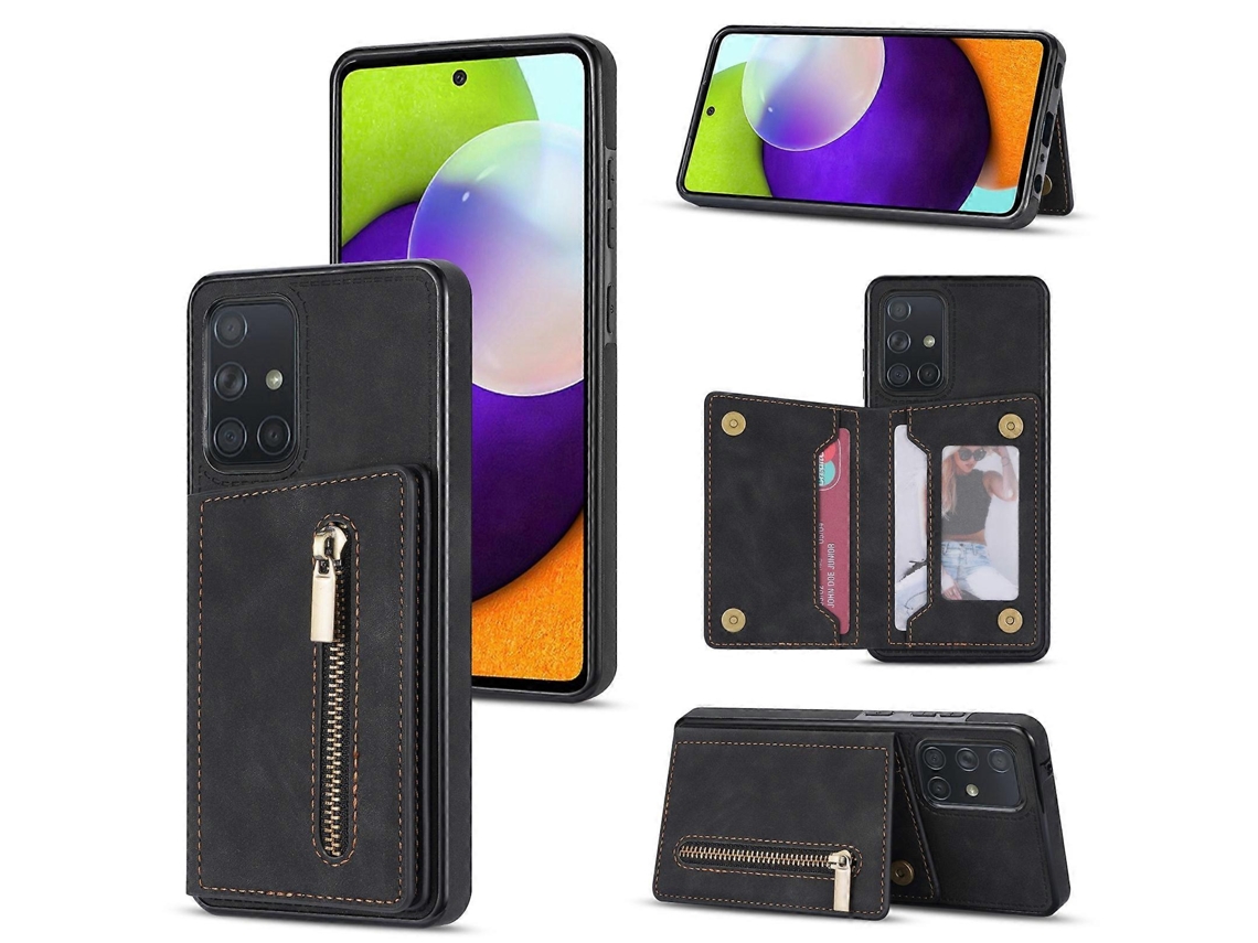 Capa Para Celular Samsung Galaxy A51 4g Com Zíper E Porta-cartões.