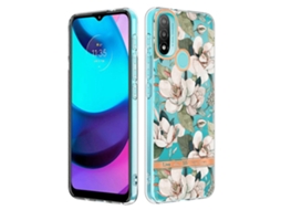 Capa De Celular Imd Tpu Da Série Flores E Plantas Para Motorola Moto E20 / E30 / E40