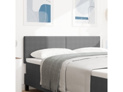 Cabeceira Design Simples Cinza Claro 140 Cm Tecido De Veludo Wsd40729 Lovely Home