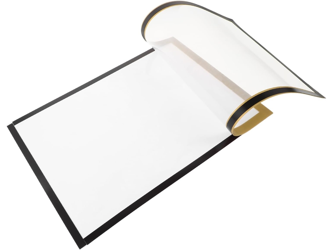 Porta Retratos Magnético Autoadesivo 35x25 Feito Material Resistente Acabamento Dourado Brilhante Versátil GOKOCO