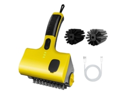 Limpador De Grelha Elétrico Sakerplus, Limpador De Grelha Sem Cerdas, Limpador De Churrasco Sem Fio Recarregável Com 2 Escovas VONKELIOS
