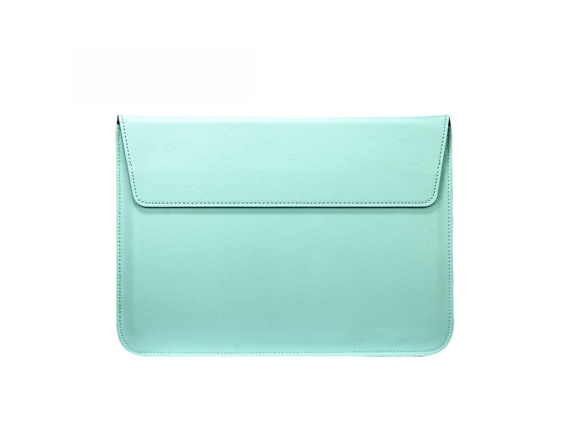 Capa para laptop HEXINYIGJLY 15.6 com suporte em PU para Macbook/Dell/HP/Lenovo/LG Verde Claro