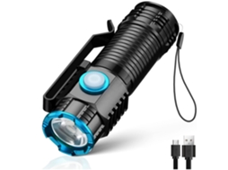 Recarregável Headlamp Td 085 4 Modos Foco Ajustável À Prova D'água Preto HALINUIA