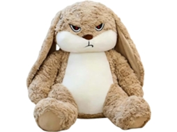 Coelho De Pelúcia Marrom 50 Cm, Muito Macio, Com Orelhas Que Caem,