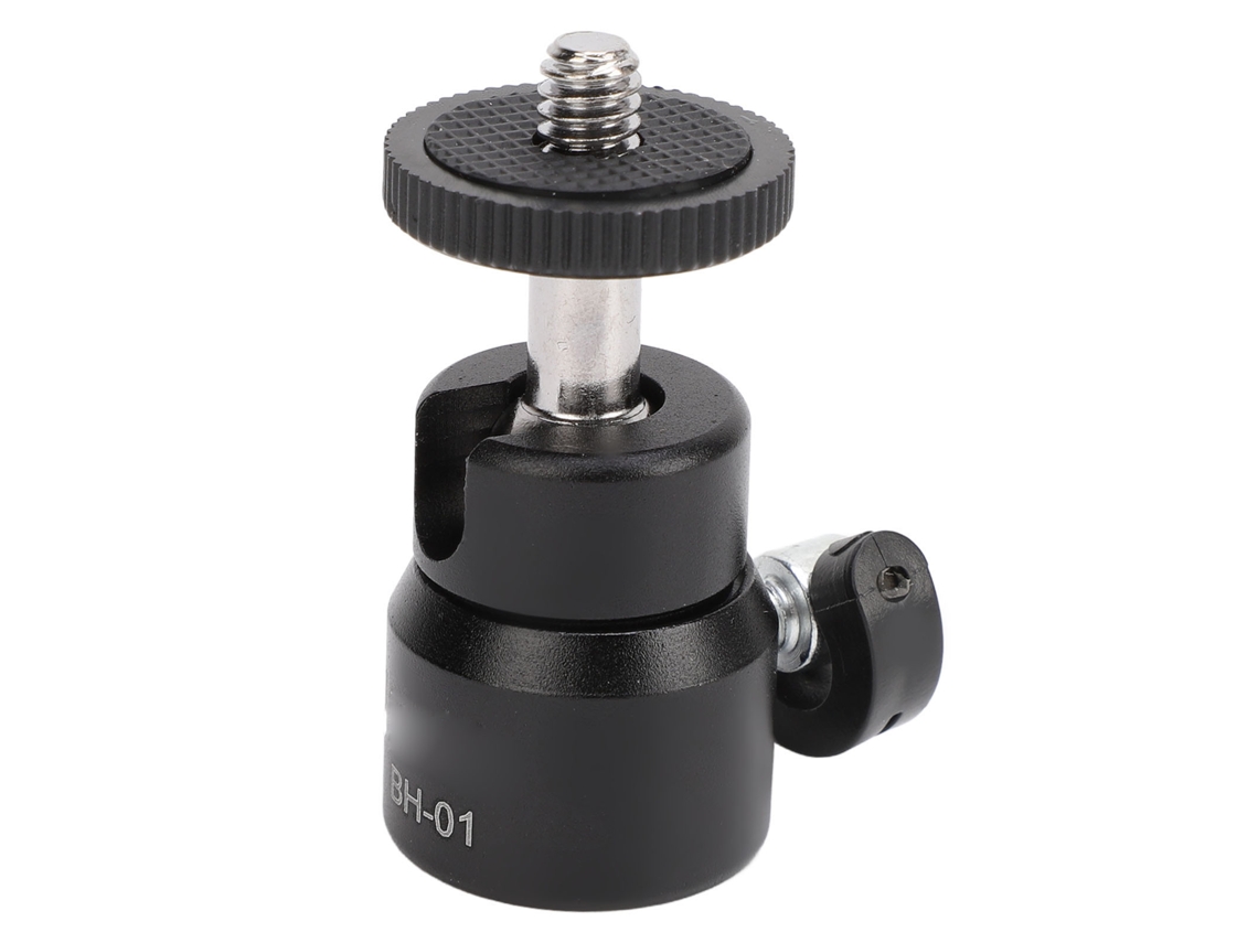 Small Ball Head 1/4 Screw 360 Degree Rotating Quick Release Hot Shoe Adapter Ball Head For Phone Clip Fill Light LAXISCREED