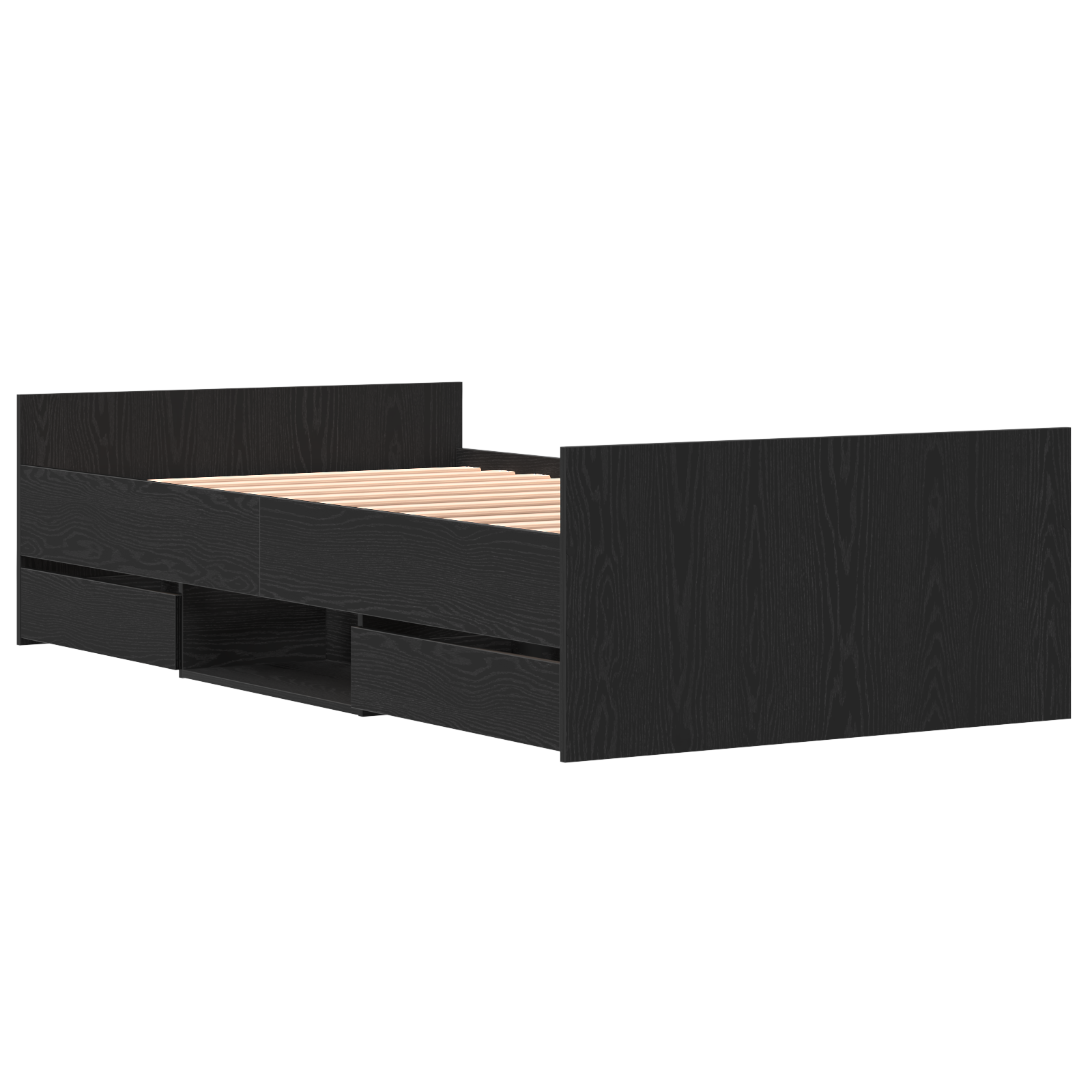 Conjunto 1 Estrutura De Cama Moderna Vidaxl Castanho Derivados De Madeira (193 X 93 X 50 Cm)
