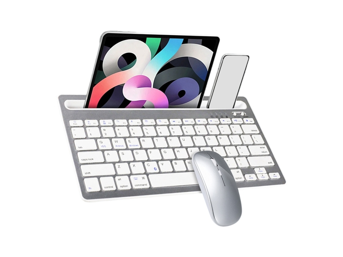Lurelia Teclado Sem Fios, Bluetooth, 2.4g, Ergonómico