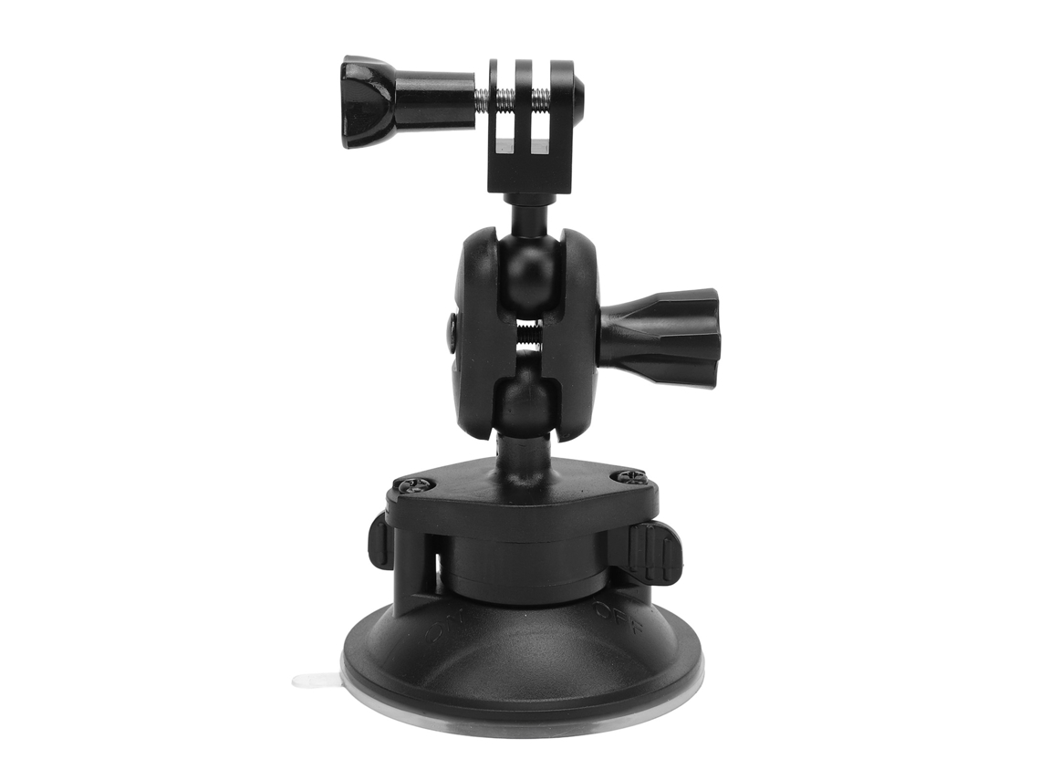 Suction Cup Mount For Action Camera Aluminum Dual Ball Head 360 Degree Rotation Car Windshield Dash Mount Camera Holder For Shooting LAXISCREED