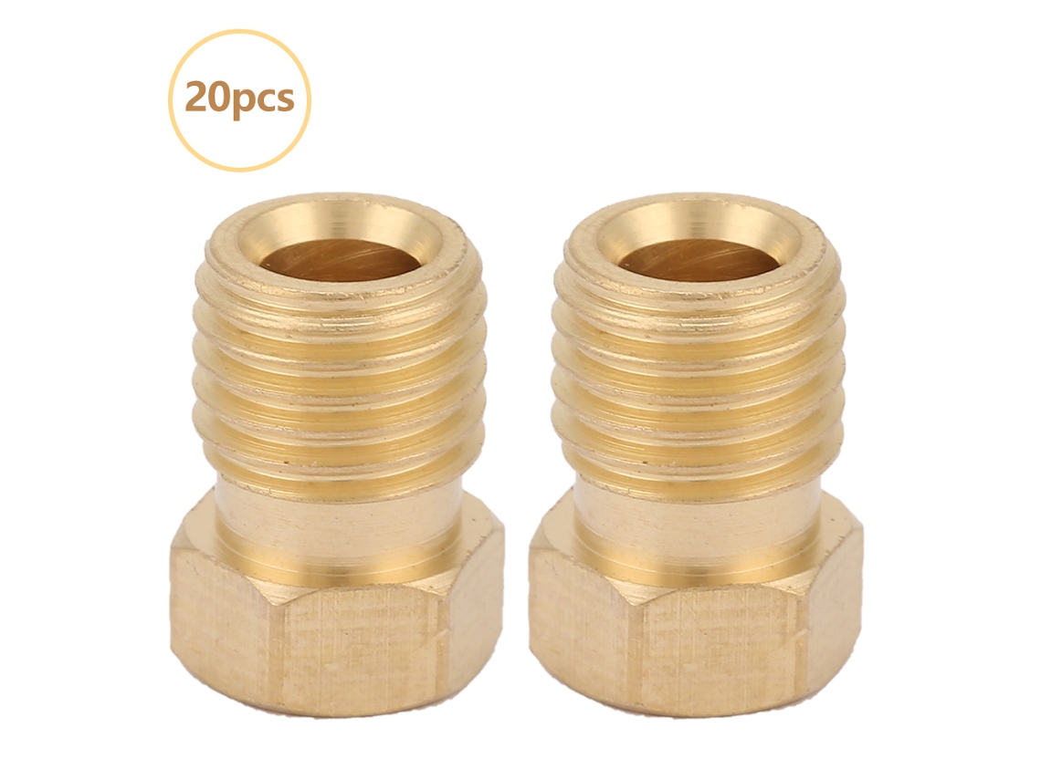 20pcs Adaptador Rosca Npt Latão Conexão Tubería Ajuste Pa-4 M8*1