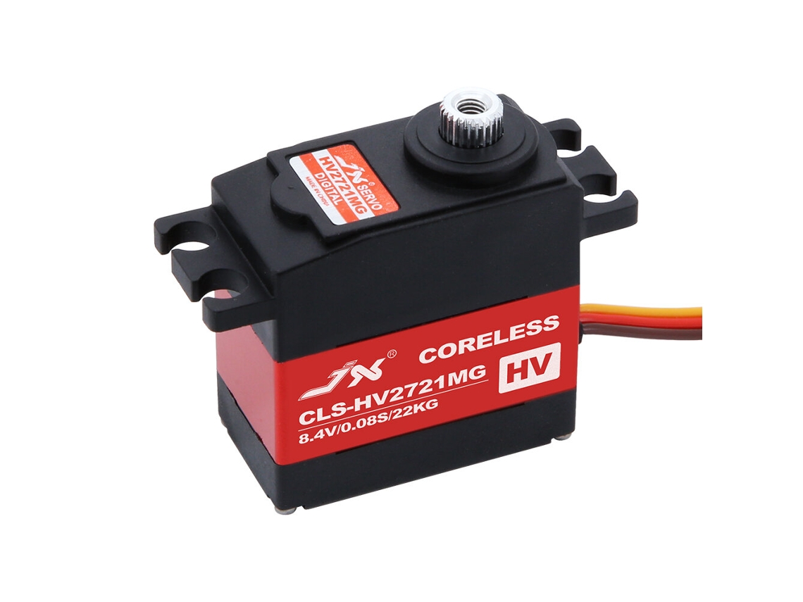 Servo Digital Rc Sem Núcleo, com Engrenagem Metálica, 30g, À Prova de Água Ip67, Vermelhojx Cls hv2721mg, Não Programável. MDUG