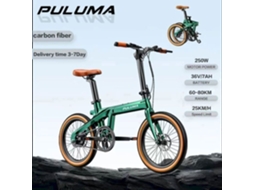 Bicicleta Elétrica (vtc) - Puluma - Pt20 - Motor 250 W - Bateria 36v 7ah Removível - Autonomia 100 Km