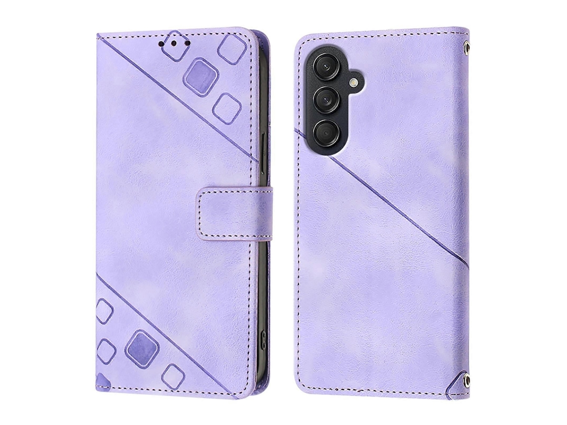 Capa Couro Para Samsung Galaxy M55, Elysve