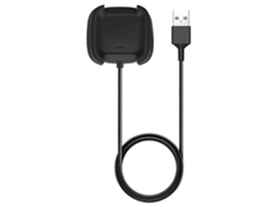 Carregador compatível com Versa 2, cabo de carregamento USB de substituição adequado para acessórios de relógio inteligente Versa 2 e bicicleta elétrica