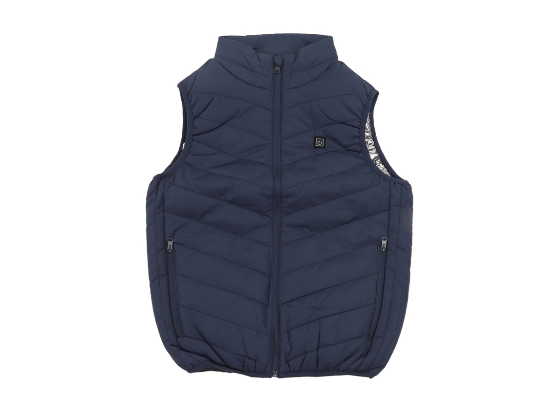 Colete elétrico aquecido USB, 9 zonas, 3 níveis de temperatura, esportivo, AO Air Livre Winter, tamanho G (52,5-60 kg), azul