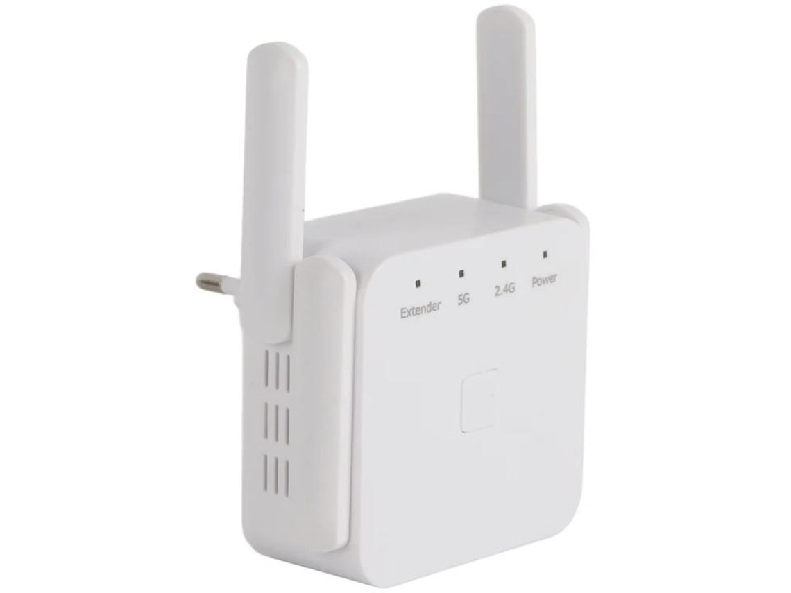 Extensor De Rede Wifi 5g 1200mbps Taxa De Transmissão Amplificador De Sinal Wifi Repetidor Wifi Sem Fio De Longa Distância 100 240v Branco Yizhood
