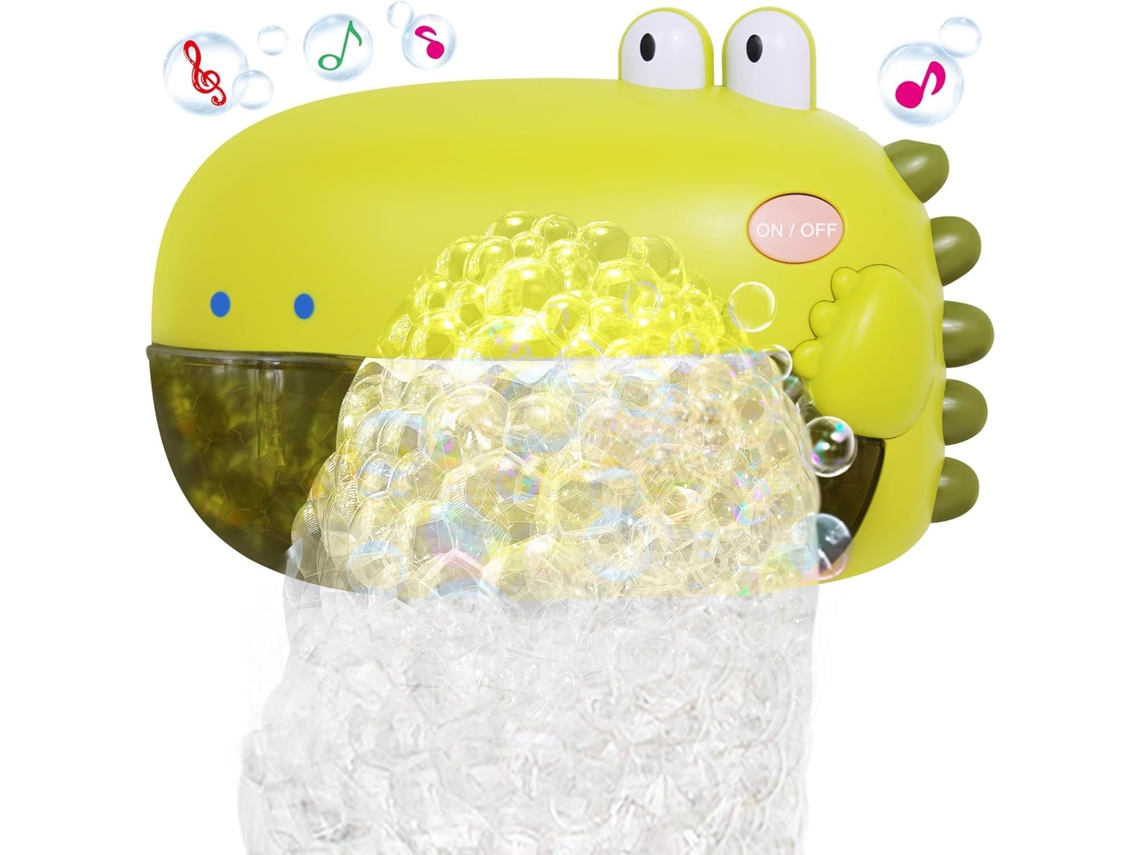 Máquina De Bolhas Automática Em Formato De Dinossauro Com Música, Brinquedo Aquático Para Banho Infantil