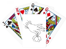 Jogo de Cartas Pôquer com Desenho Cultura Linha Lótus Plástico 5,7 X 8,8 Cm Seguro