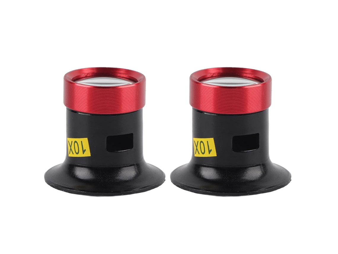 2pcs Lupa 10x para Reparação de Relógios Ferramenta Profissional com Material Resistente