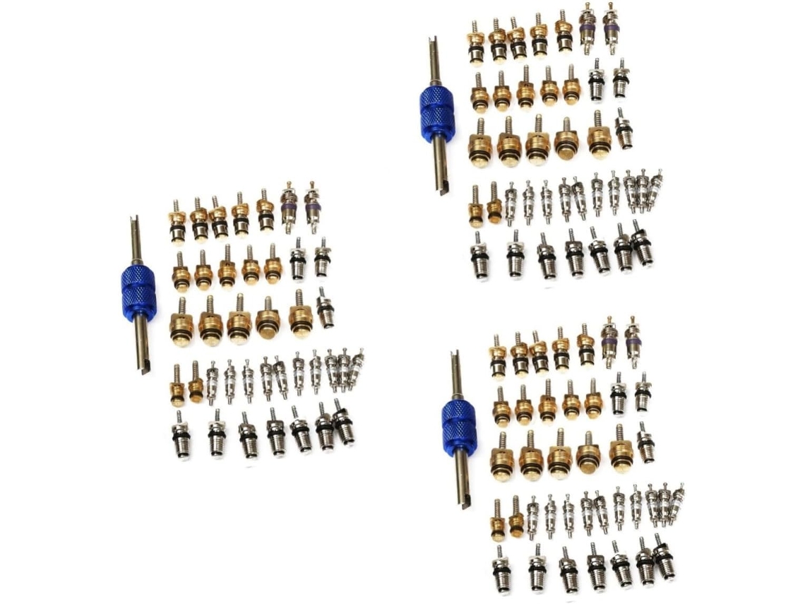 Kit De Ferramentas Para Remoção Do Núcleo Da Válvula Do Ar Condicionado Automotivo Com 120 Peças.