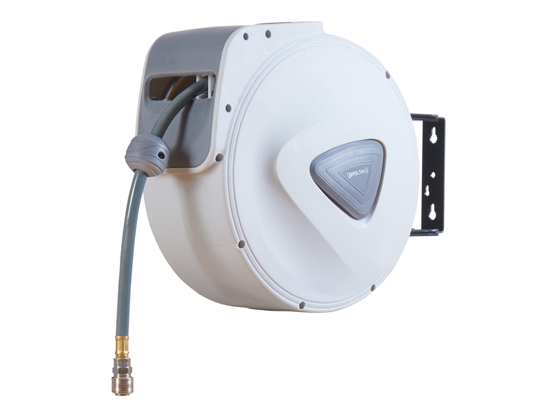 Enrolador de Mangueira de Ar Comprimido Nassau Pvc 30+2M Branco/Cinza PRO.TEC