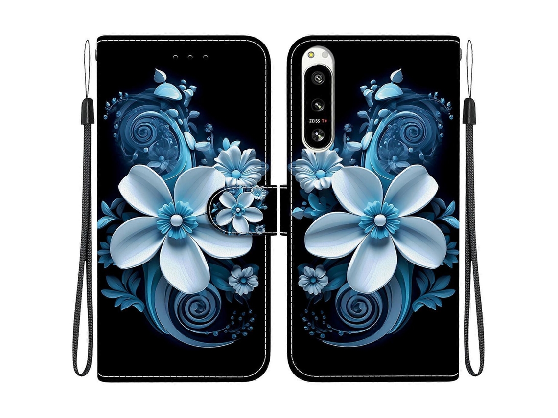 Capa De Couro Com Textura De Cristal E Desenho Colorido