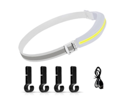 Lanterna De Cabeça Led Recarregável Usb C, Lanterna De Cabeça Para Acampamento, Branca Olysi Shop