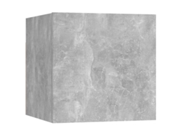 Bedside Cabinet, Bedside Cabinets Vidaxl Cinzeto Madeira Processada (n/a)