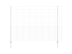 Conjunto 1 Cerca Externa Vidaxl Prateado Aço (25 X 1,6 M)