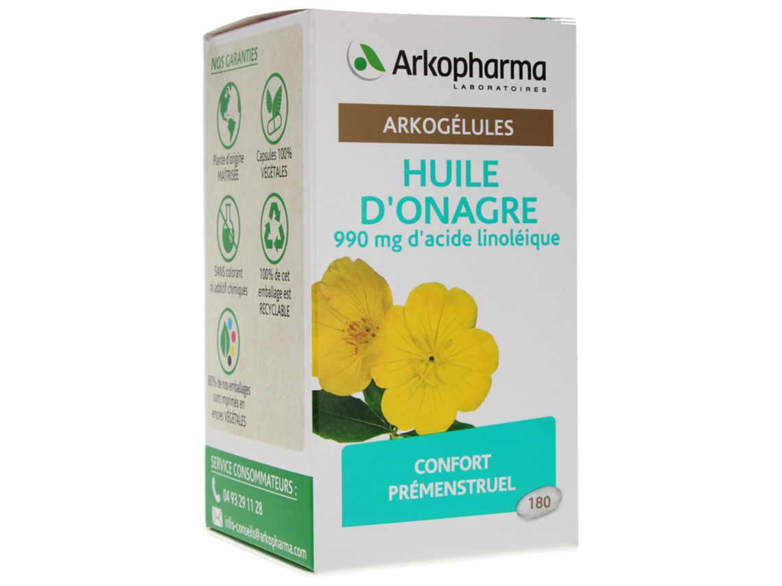 Cápsulas de óleo de prímula orgânico 180 cápsulas ARKOPHARMA