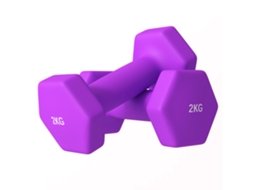 Conjunto de 2 halteres de 12,5 Kg, com pega serrilhada, PONTOCASA