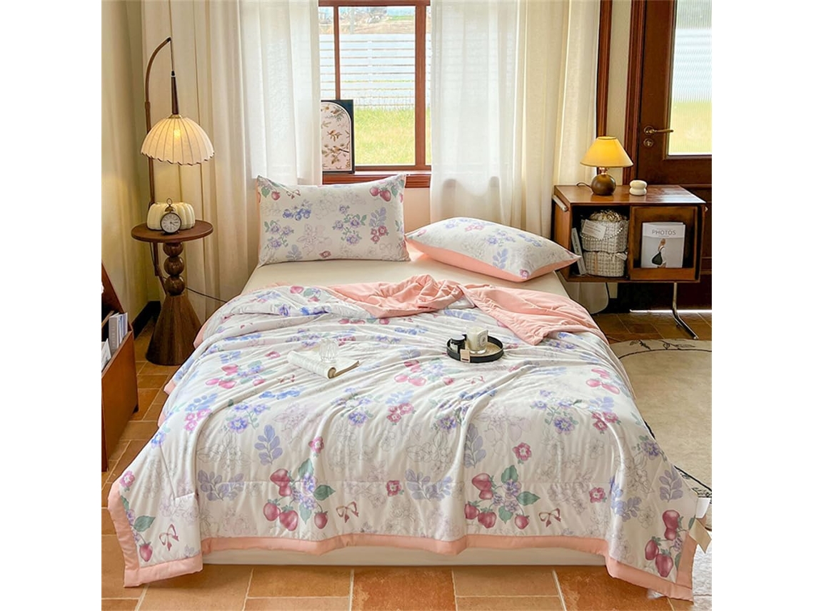 Colcha Acolchoada Fansu Capa de Cama Manta para Ar Condicionado Edredom Microfibra Conjunto Sofá Cobertor Toda