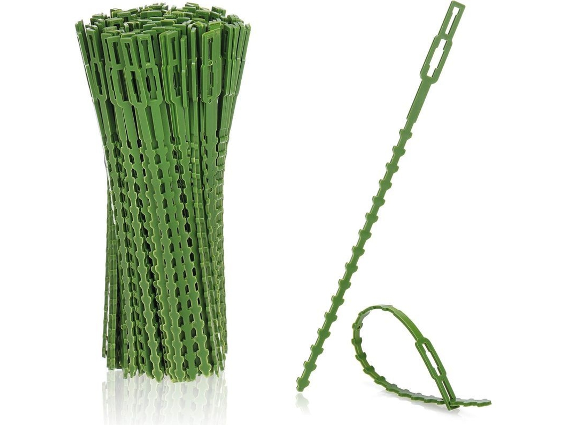 Clips de Plástico Verde para Plantas, Fixação e Apoio Estável