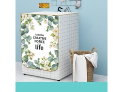 Capa Impermeável para Máquina de Lavar Roupa AQUAFORGE com Estampa Floral