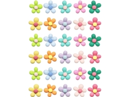 Conjunto de Tachinhas com Tema de Plantas, Design Seguro e Caixa Organizadora para Decoração de Parede, Uso Escolar e Sem
