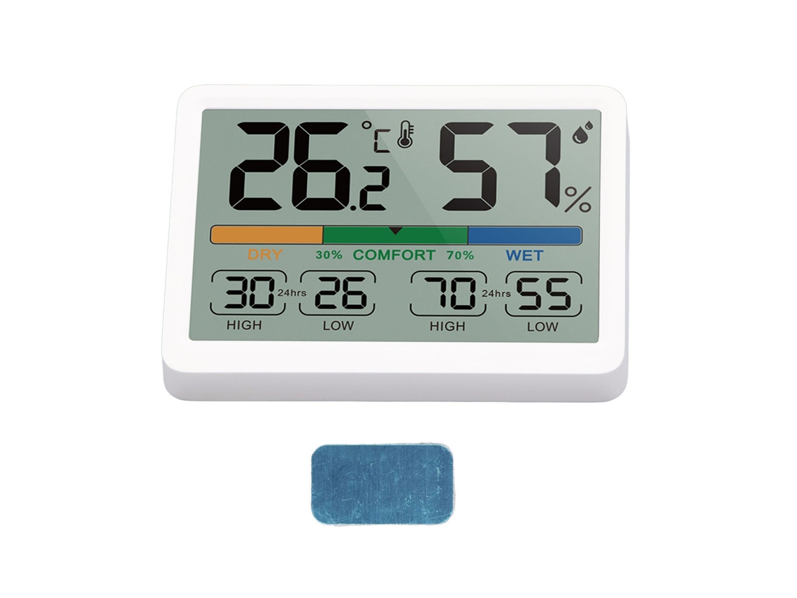 Laxiscereed Termómetro E Higrómetro De Alta Precisão Com Monitorização Em Tempo Real E Tela Lcd