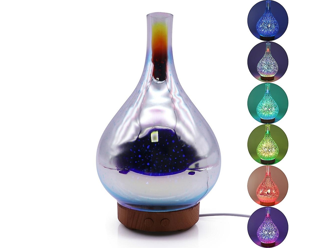 Stb Xb10 3d Fogos De Artifício 7 Cores Led Luz Noturna Umidificador De Ar Aroma Difusor De Óleos Essenciais Névoa Plugue Ue Slowmoose