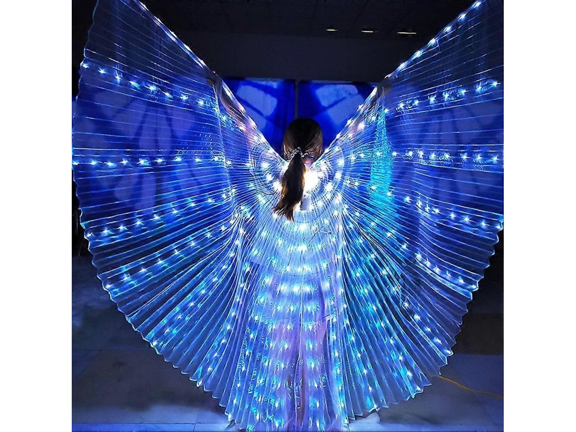 Pashmina Led Com Luz Alta, Resistente À Água E Flexível Para Festas, Bailes E Cosplay Branco
