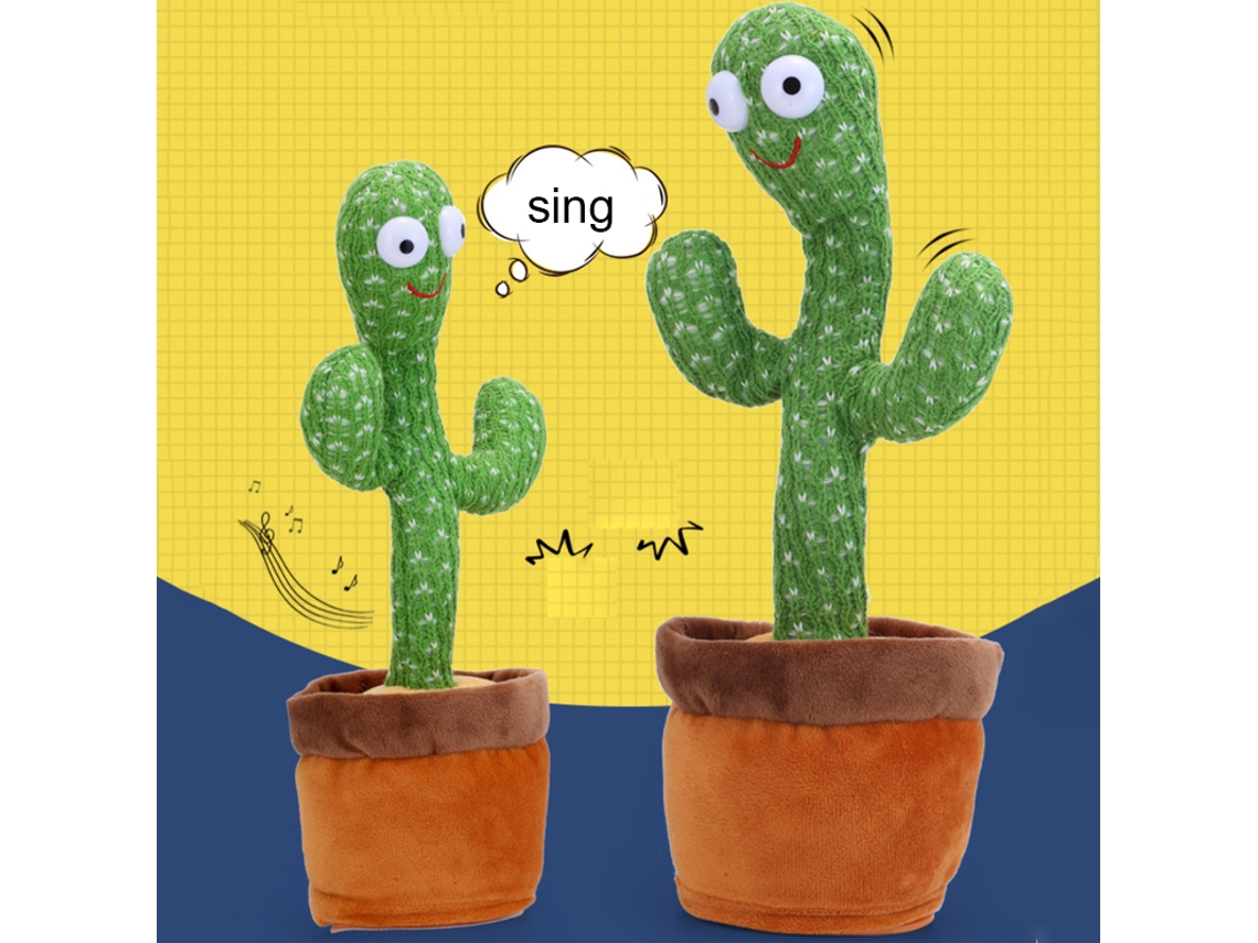 Cacto Dançante Cantando Presente Aniversário