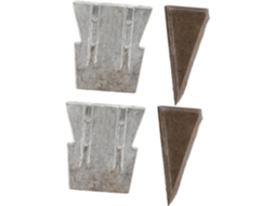 Cunhas De Metal Cônicas Homsfou (4 Peças) Para Fixação Maçanetas