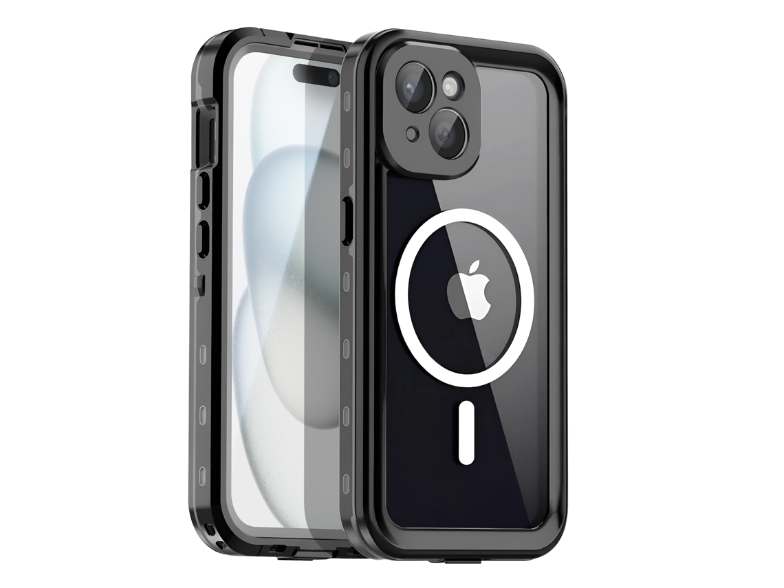 Capa Integral 360° Para Iphone 15 Compatível Com Magsafe Impermeável Ip68