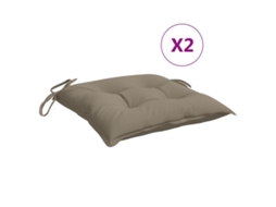 Chair Cushion, Chair Cushions Vidaxl Cinzento-acastanhado Poliéster (40 X 40 X 7 Cm)
