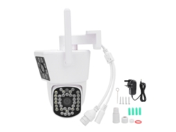 Câmera De Segurança 6mp 3 Lentes Interna Externa Detecção Humana Rastreamento Inteligente Sem Fio Ip55 Conector Gb