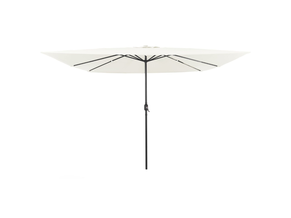 Conjunto 1 Guarda-sol De Jardim Vidaxl Castanho Poliéster (295 X 295 X 245 Cm)