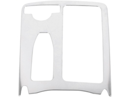 Adorno De Acero Inoxidable Para Portavasos Compatible Con Mercedes Benz Clase C W204 C200 C180 2009-2014 Lhd Plata