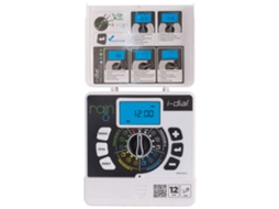 Programador profissional de irrigação interna Rain I Dial de 6 zonas